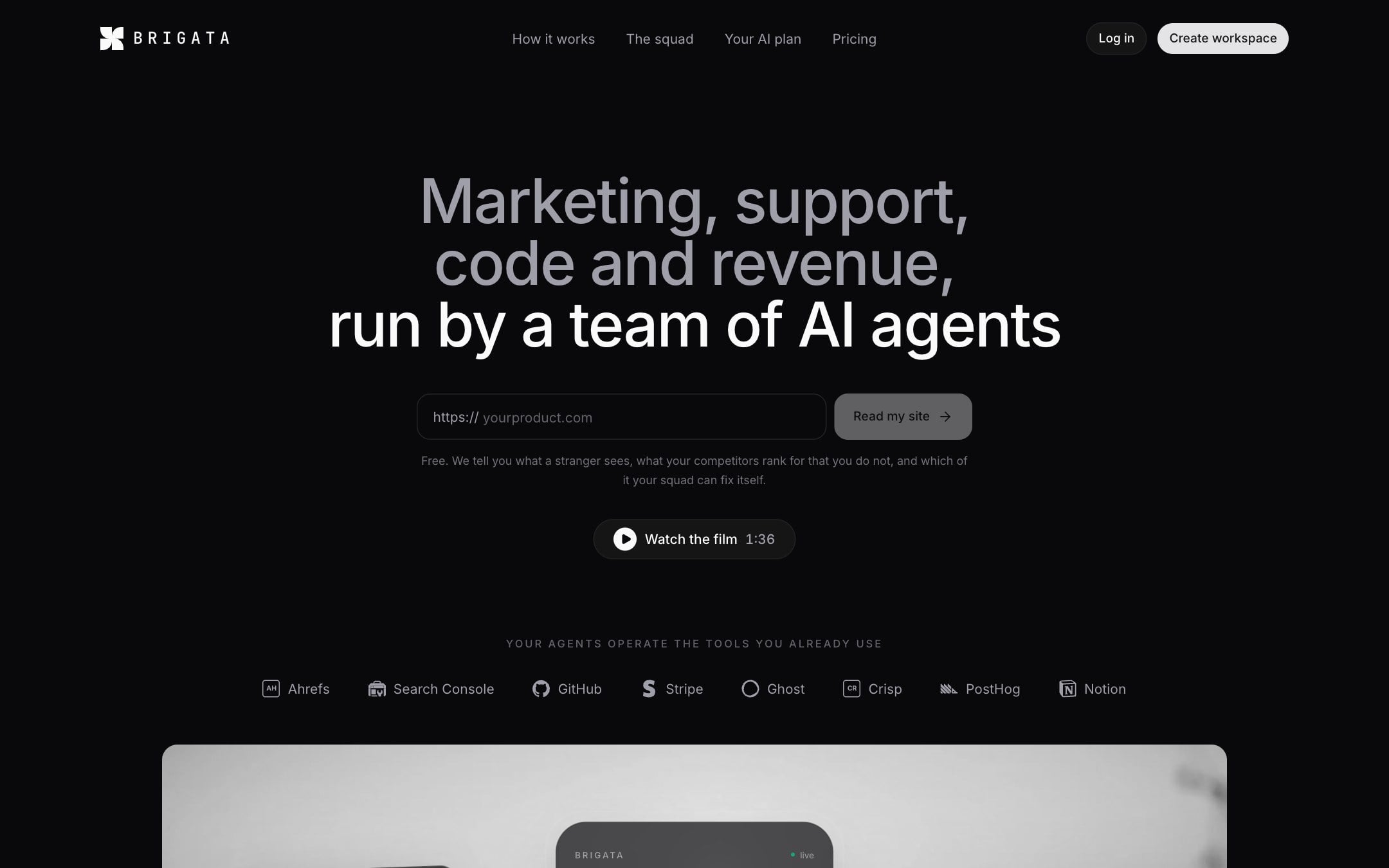 Brigata homepage
