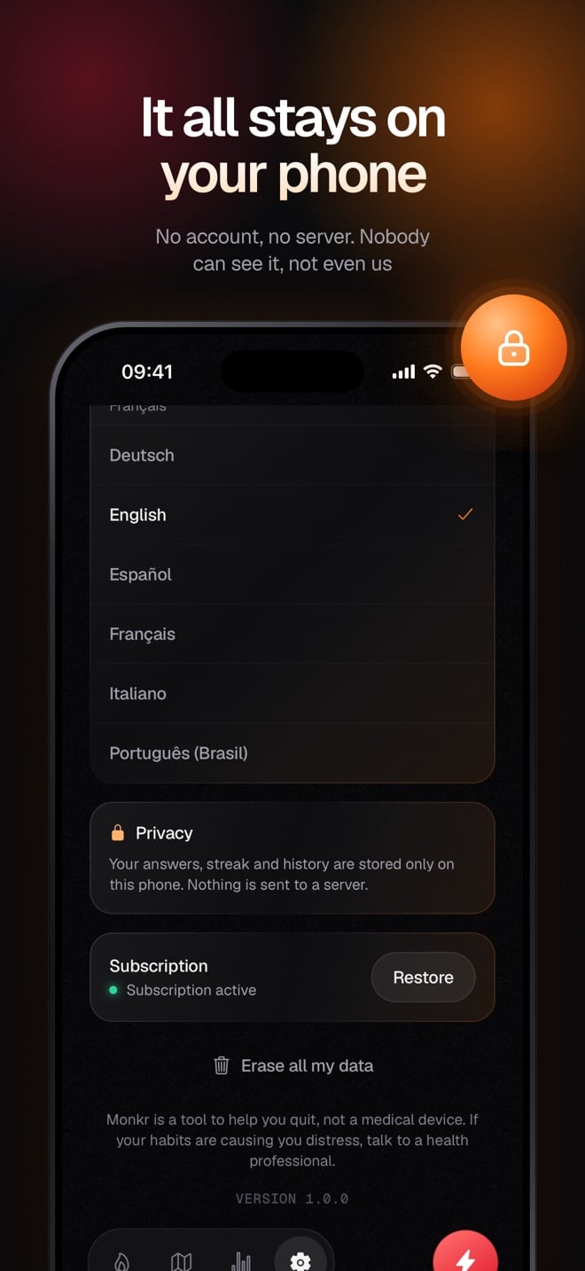 Monkr: it all stays on your phone